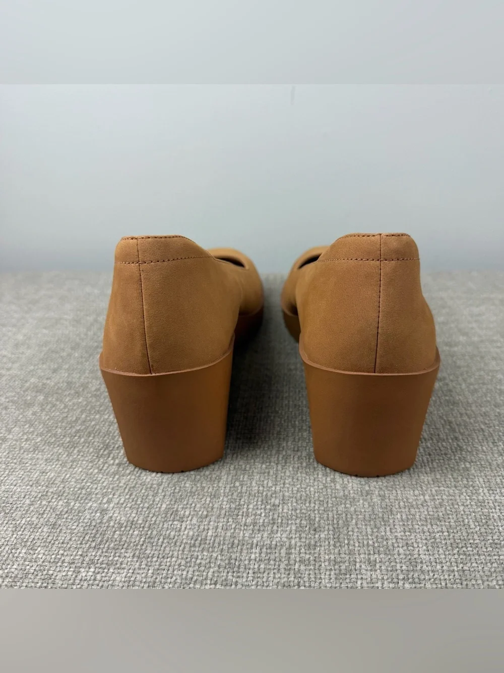 Vionic Sereno Womens Wedge Heel Comfort Pump Tan Suede Size 9 Office Career
